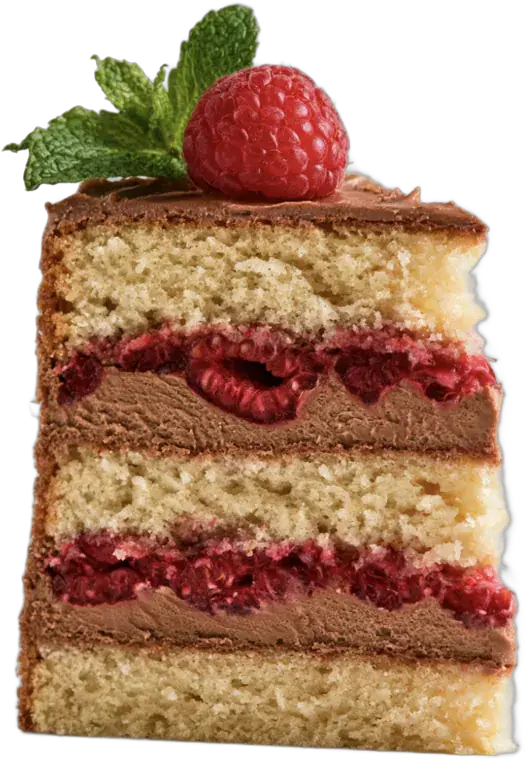 Felie de tort cu zmeură